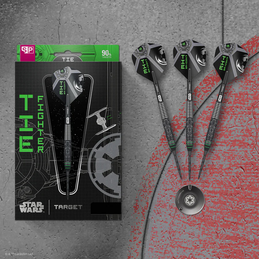 Target Star Wars Tie Fighter 90% Tungsten Swiss Point Steel Tip Dart Set