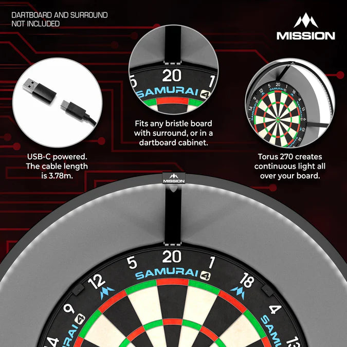 Mission Torus 270 USB-C Dartboard Light