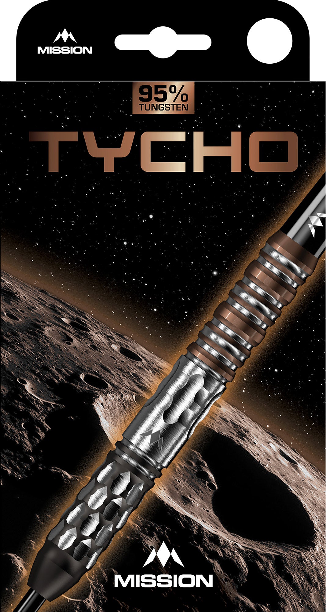 Mission Tycho Black & Bronze PVD 90% Tungsten Steel Tip Dart Set