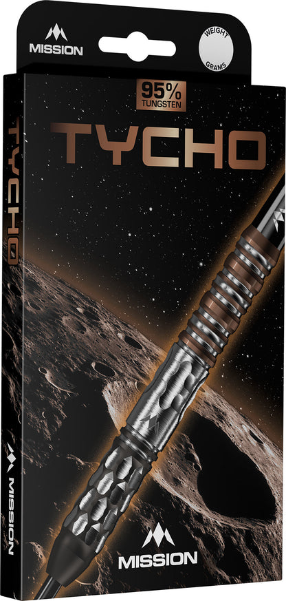 Mission Tycho Black & Bronze PVD 90% Tungsten Steel Tip Dart Set