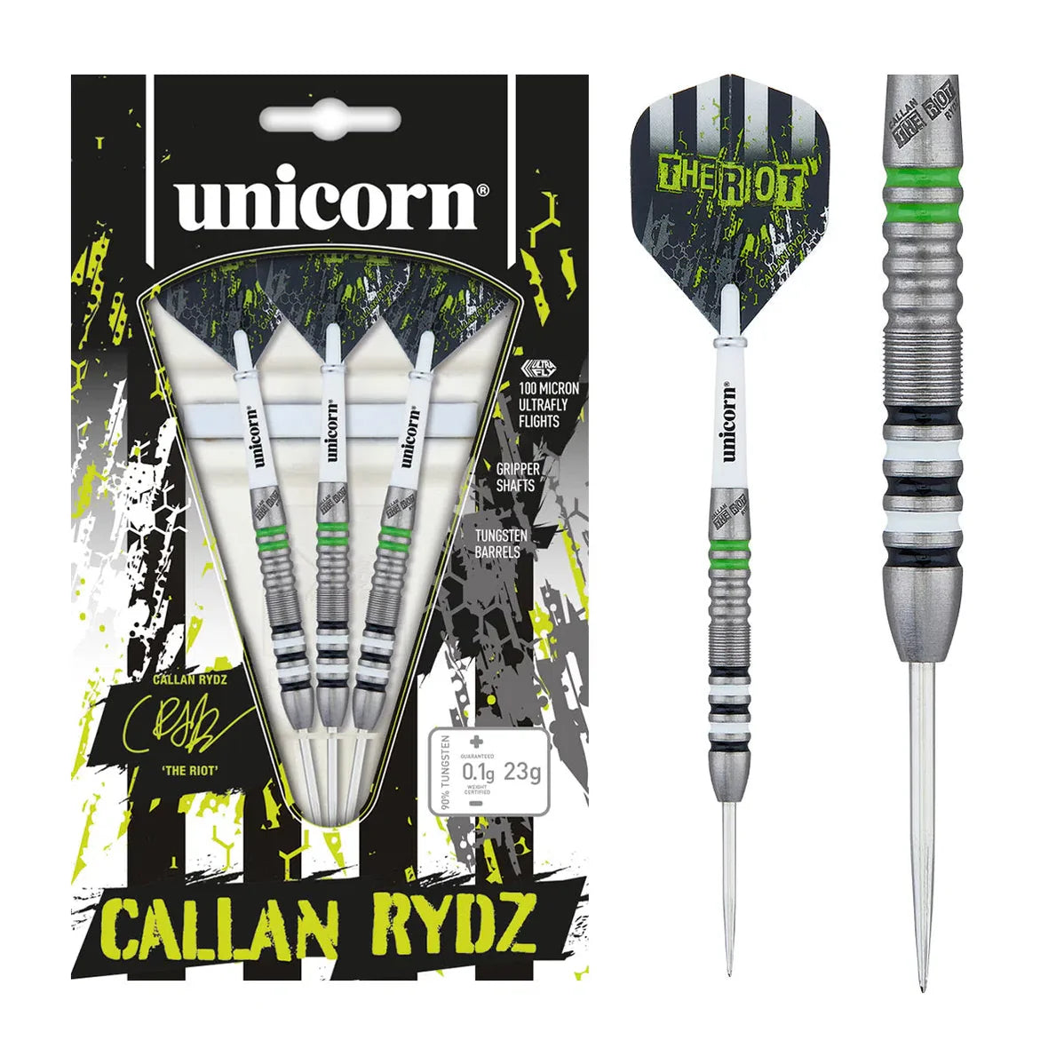 Unicorn Callan Rydz The Riot 80% Tungsten Steel Tip Dart Set