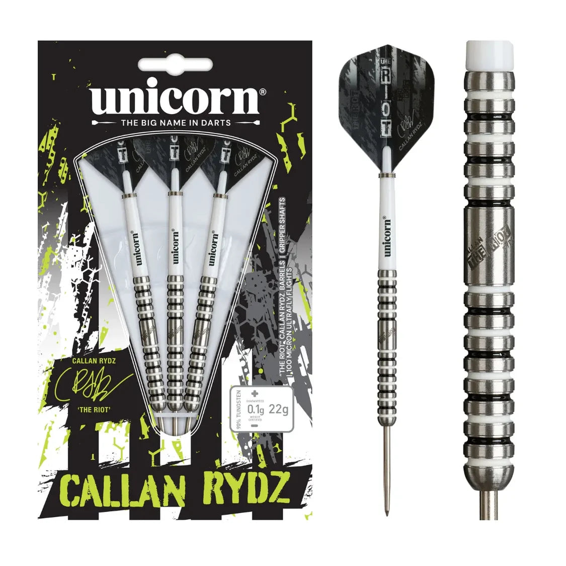 Unicorn Callan Rydz Phase 2 90% Tungsten Steel Tip Dart Set