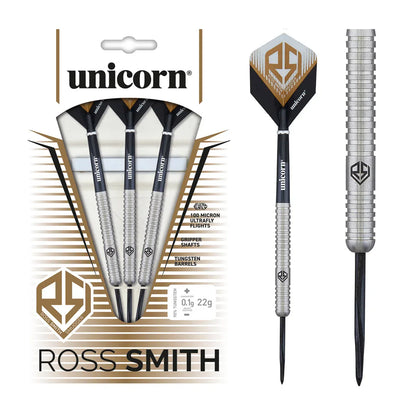 Unicorn Ross Smith Natural 90% Tungsten Steel Tip Dart Set