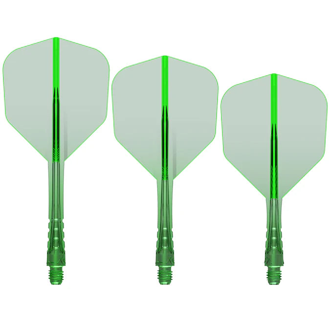 Mission Force 90 Vortex Green No6 Moulded Flight & Shaft
