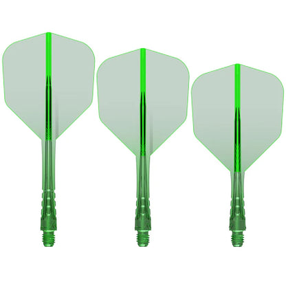 Mission Force 90 Vortex Green No6 Moulded Flight & Shaft