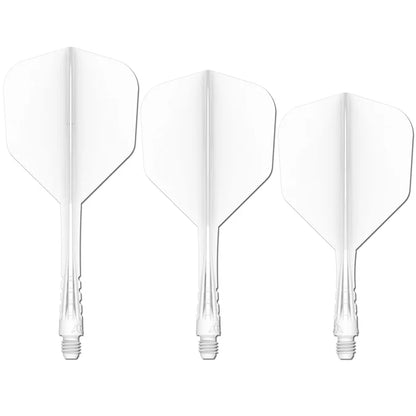 Mission Force 90 Vortex White No6 Moulded Flight & Shaft