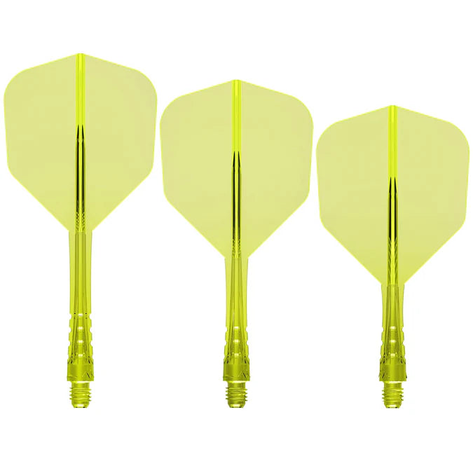 Mission Force 90 Vortex Neon Yellow No6 Moulded Flight & Shaft