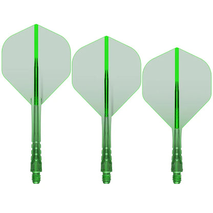 Mission Force 90 Vortex Green No2 Moulded Flight & Shaft