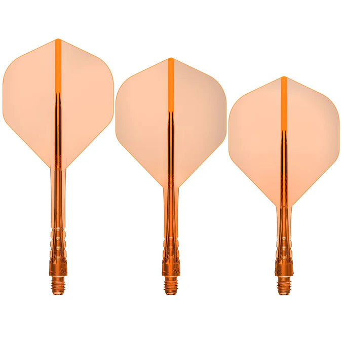 Mission Force 90 Vortex Neon Orange No2 Moulded Flight & Shaft