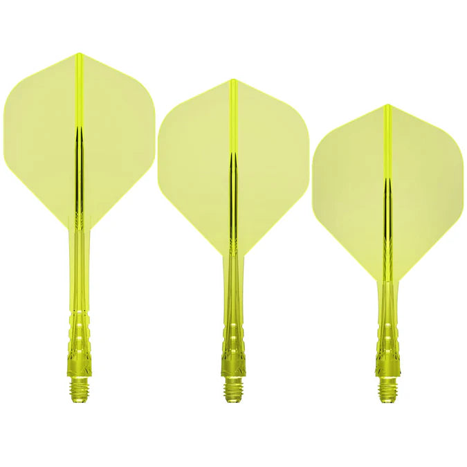 Mission Force 90 Vortex Neon Yellow No2 Moulded Flight & Shaft