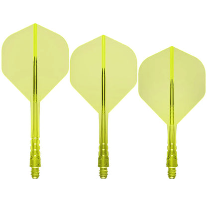 Mission Force 90 Vortex Neon Yellow No2 Moulded Flight & Shaft