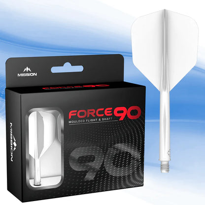 Mission Force 90 White No6 Moulded Flight & Shaft System