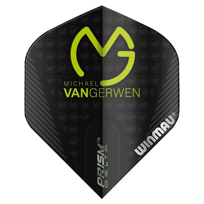 Winmau Prism Delta MvG Black & Green No2 100 micron Dart Flights