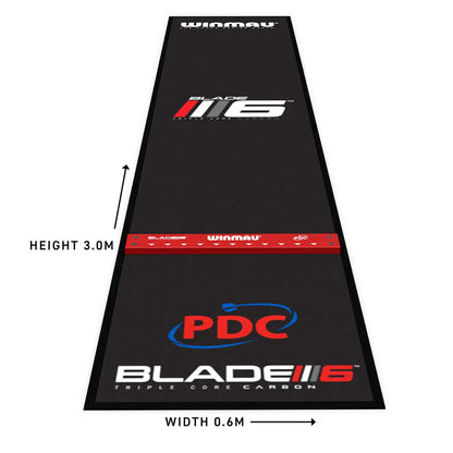 Winmau Precision Blade 6 Soft Feel Dart Mat & Integrated Oche