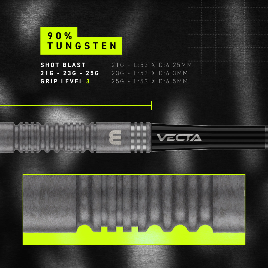 Winmau Michael Van Gerwen TS 90% Tungsten Switch Point Dart Set