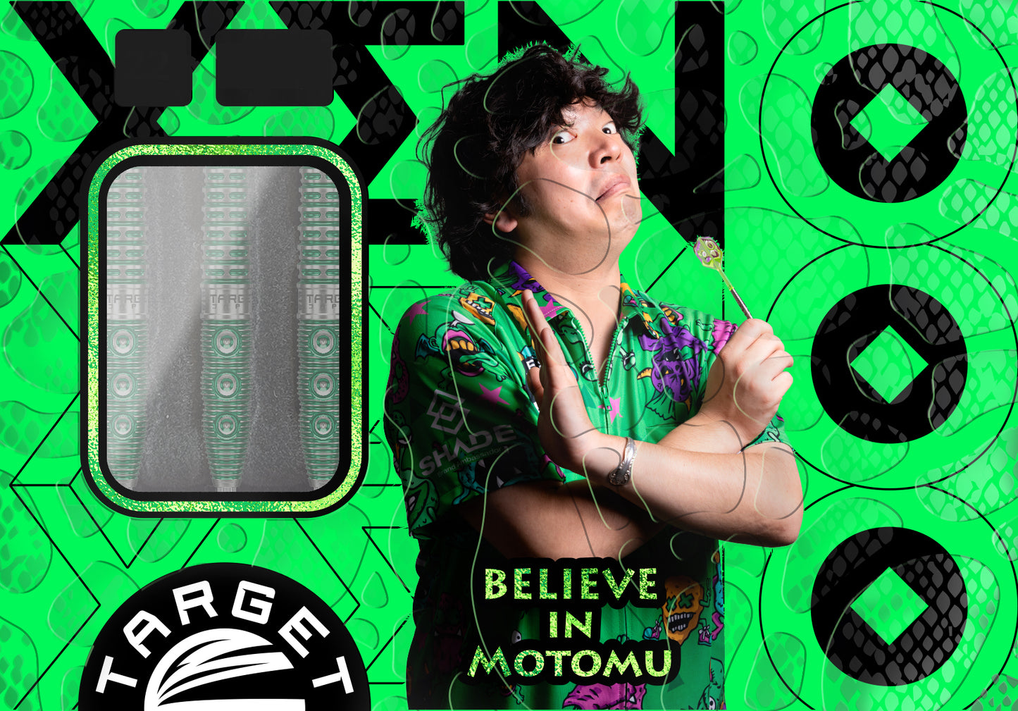 Target Japan Motomu Sakai Xeno Gen 1 90% Tungsten Swiss Point Steel Tip Dart Set