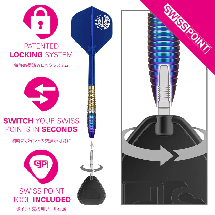 Target Japan Prime Series Zenith G2 90% Tungsten Steel Tip Dart Set