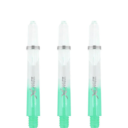 XQMax Gradient Polycarbonate Transparent & Green Dart Shaft Stem image 2