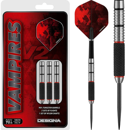 Designa Vampires V2 Darts - M3 - Steel Tip Dart Set image 0