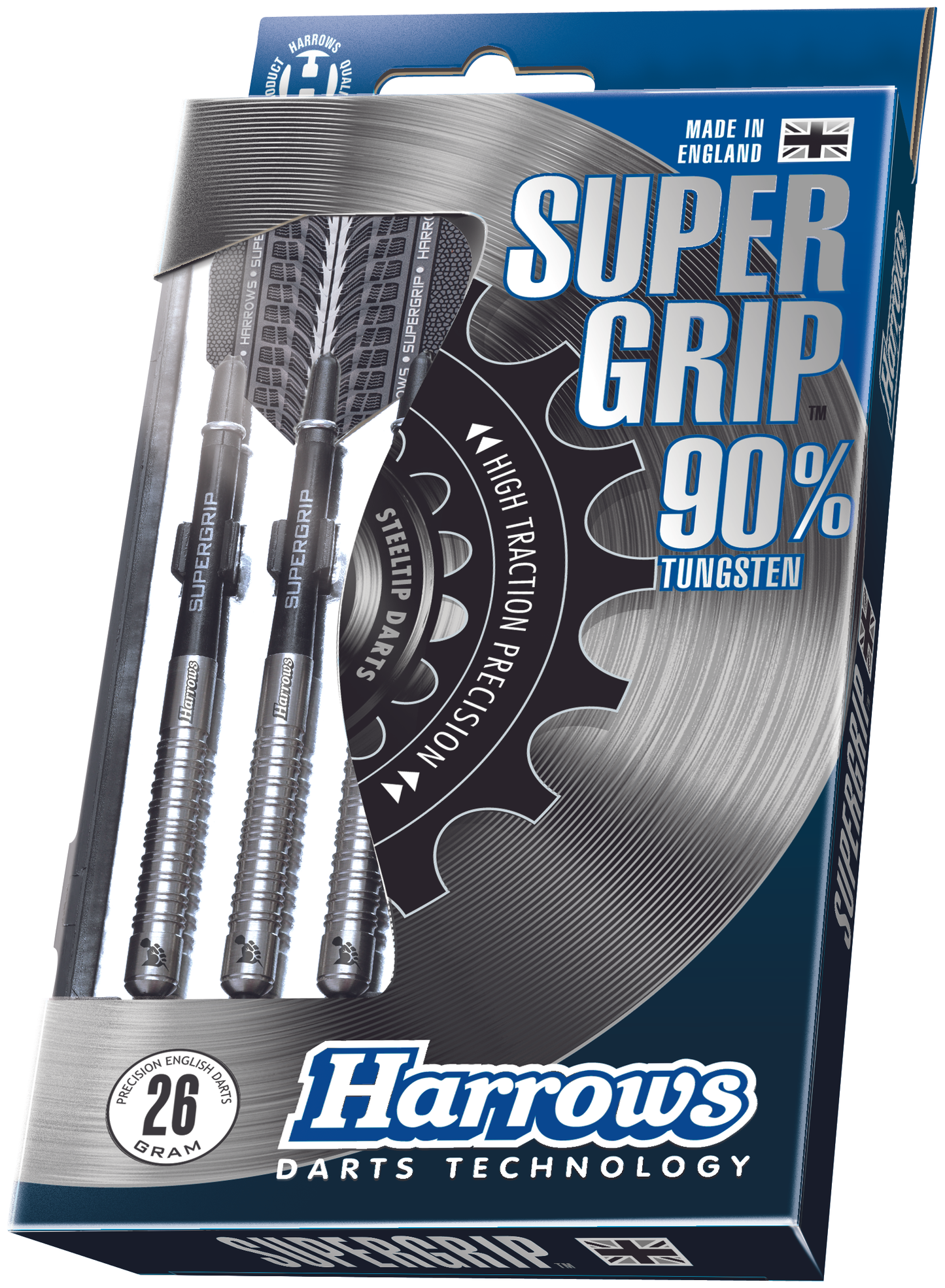 Harrows Supergrip 90% Tungsten Steel Tip Dart Set image 0