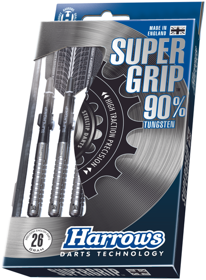 Harrows Supergrip 90% Tungsten Steel Tip Dart Set image 0
