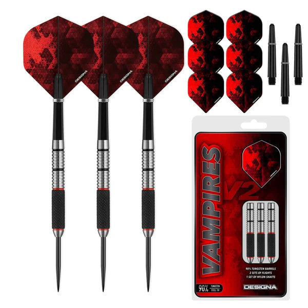 Designa Vampires V2 Darts - M3 - Steel Tip Dart Set image 3