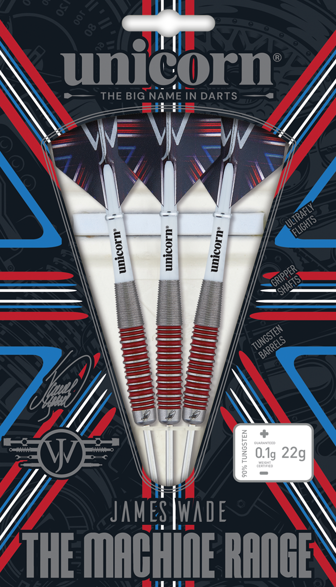 Unicorn James Wade The Machine 90% Tungsten Dart Set image 0