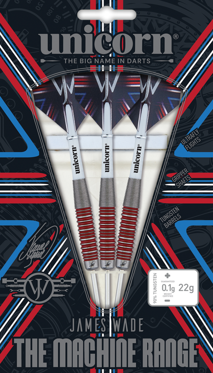 Unicorn James Wade The Machine 90% Tungsten Dart Set image 0