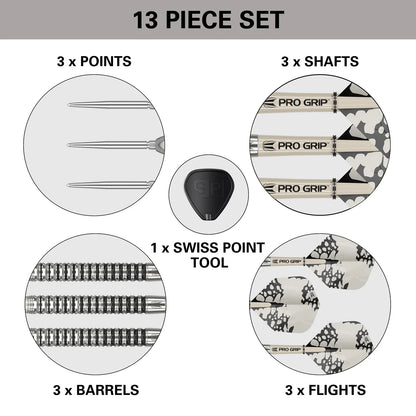 Target Exo 01 90% Tungsten Swiss Point Steel Tip Dart Set image 3