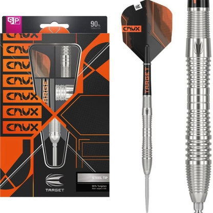 Target Crux 03 90% Tungsten Swiss Point Steel Tip Dart Set image 0