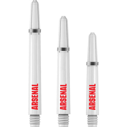 Arsenal FC Gunners Official Licensed White Dart Shafts Stems