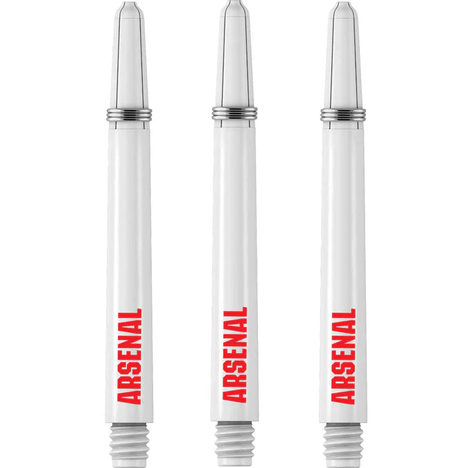 Arsenal FC Gunners Official Licensed White Dart Shafts Stems