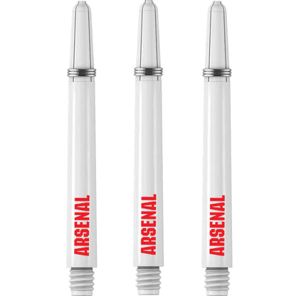 Arsenal FC Gunners Official Licensed White Dart Shafts Stems