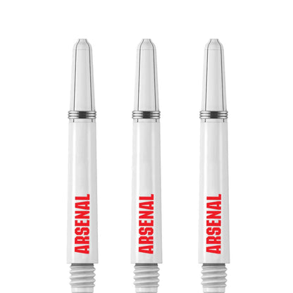 Arsenal FC Gunners Official Licensed White Dart Shafts Stems