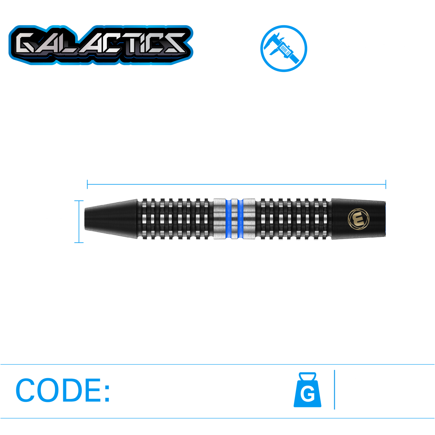 Winmau Galactics 90% Tungsten Steel Tip Dart Set image 2