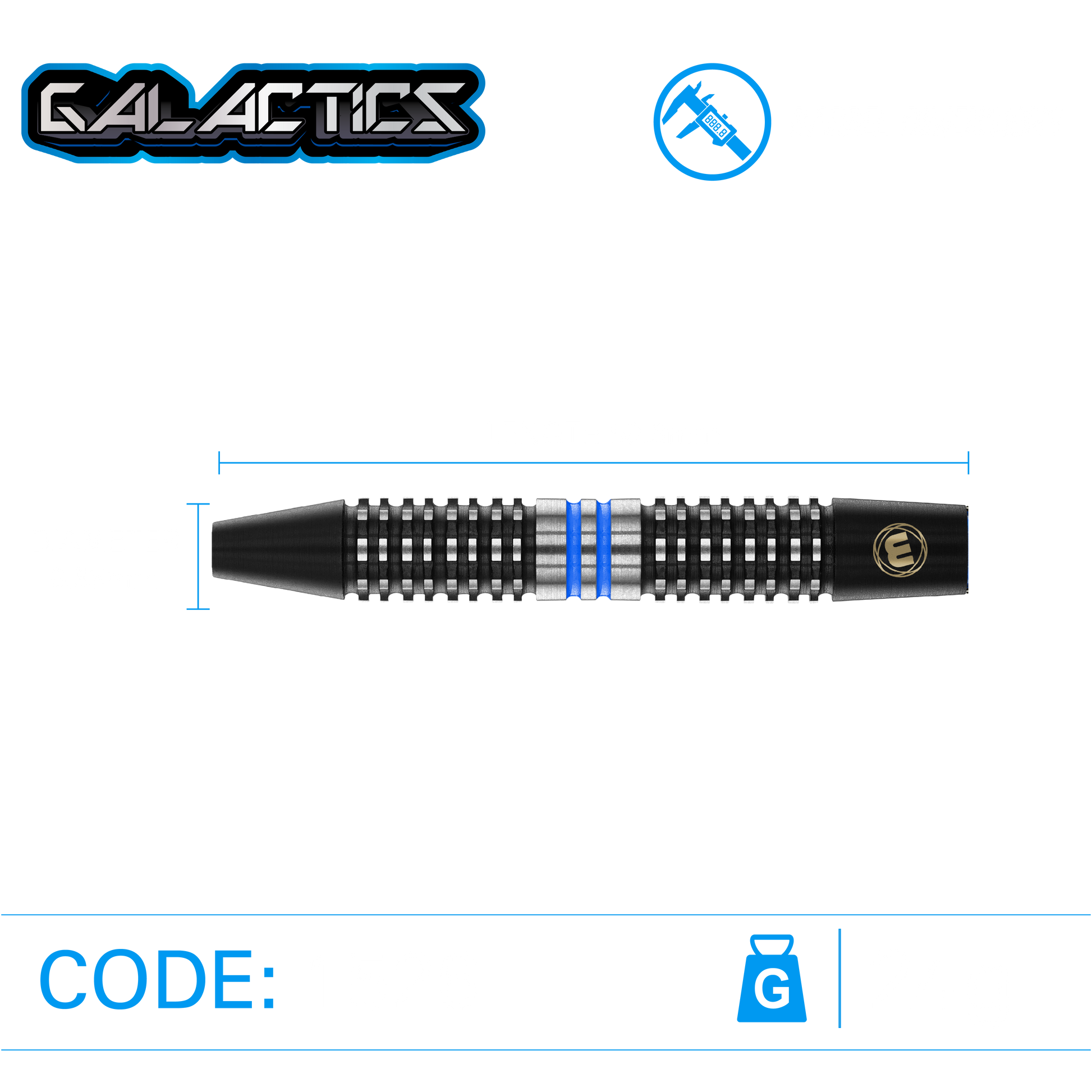 Winmau Galactics 90% Tungsten Steel Tip Dart Set image 2