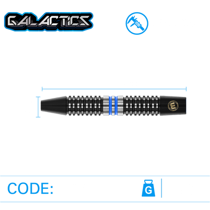Winmau Galactics 90% Tungsten Steel Tip Dart Set image 2