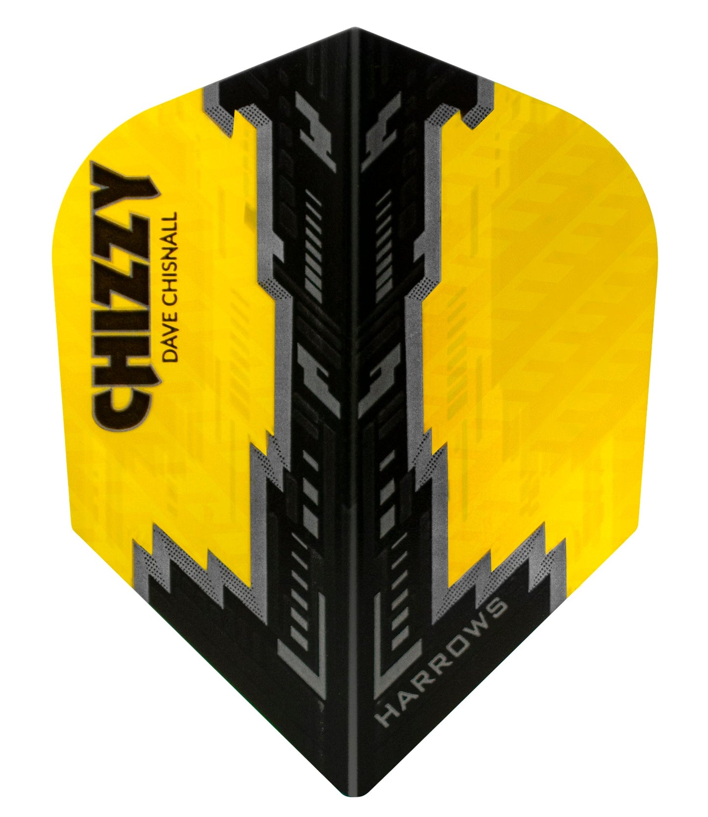 Harrows Dave Chisnall Yellow & Black No6 Dart Flights
