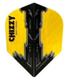 Harrows Dave Chisnall Yellow & Black No6 Dart Flights