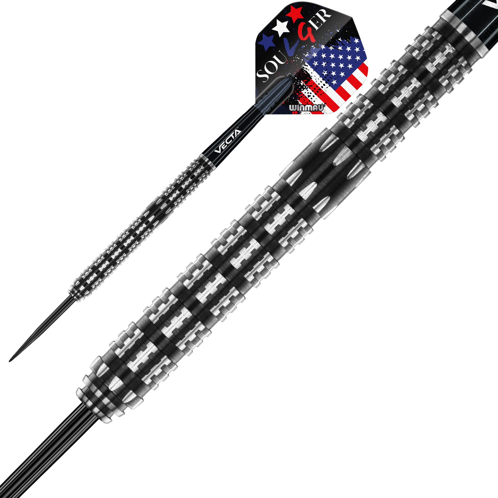 Winmau Leonard Gates 90% Tungsten Steel Tip Dart Set image 1