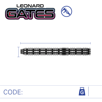 Winmau Leonard Gates 90% Tungsten Steel Tip Dart Set image 2