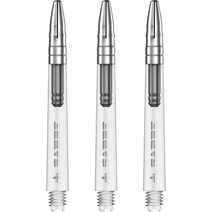 Mission Sabre Clear-Silver Top Polycarbonate Dart Shaft Stem image 0