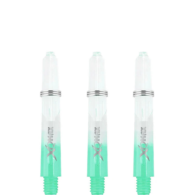 XQMax Gradient Polycarbonate Transparent & Green Dart Shaft Stem image 3