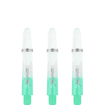 XQMax Gradient Polycarbonate Transparent & Green Dart Shaft Stem image 3