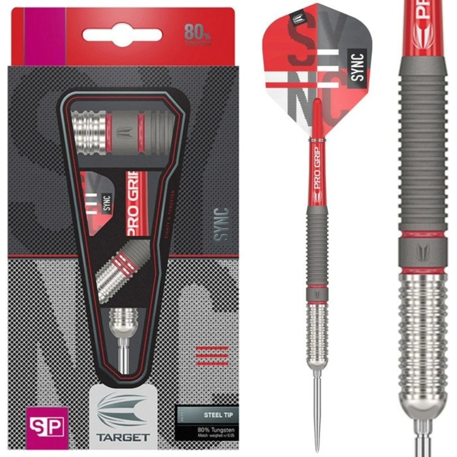 Target Sync 01 80% Tungsten Swiss Point Steel Tip Dart Set image 0