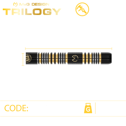 Winmau Michael Van Gerwen Trilogy Steel Tip Dart Set image 3