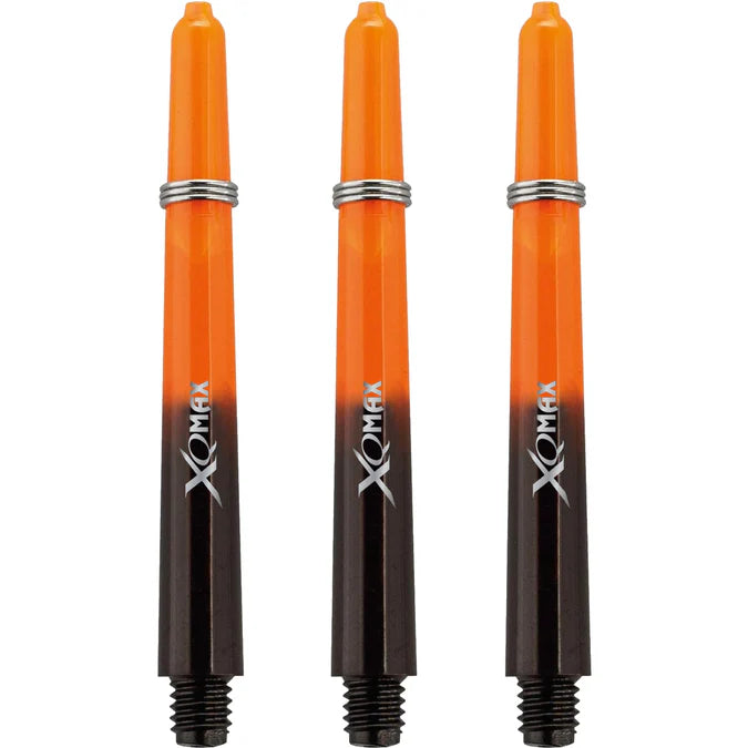 XQMax Gradient Polycarbonate Black & Orange Dart Shaft Stem image 1