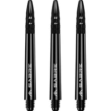 Mission Sabre Black-Black Top Polycarbonate Dart Shaft Stem image 0