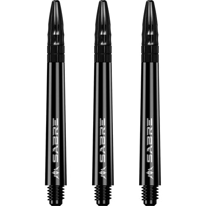 Mission Sabre Black-Black Top Polycarbonate Dart Shaft Stem image 0
