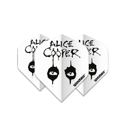 Winmau Rock Legends Alice Cooper White Dart Flights